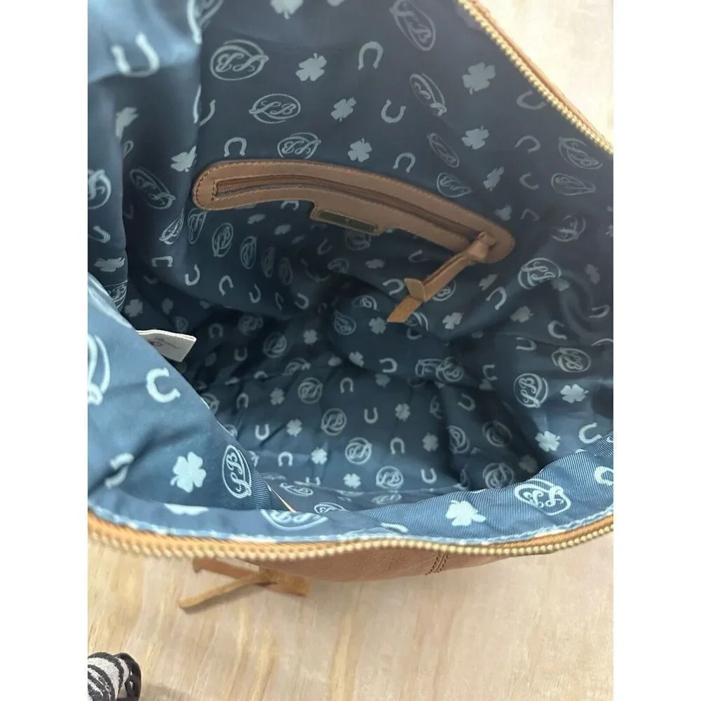 Vintage Lucky Brand Suede Brown Slouchy Hobo Large Crossbody Bag - Picture 9 of 11